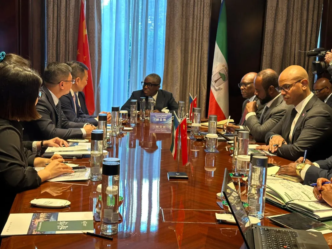 赤路几内亚共和国访华代表与恒峰g22股份深刻探求产业协同发展